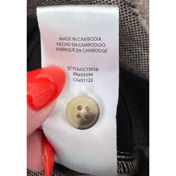 BeachLunchLounge- Tyler Flannel Tunic Shirt - Black/Cream - XL - Picture 14 of 14